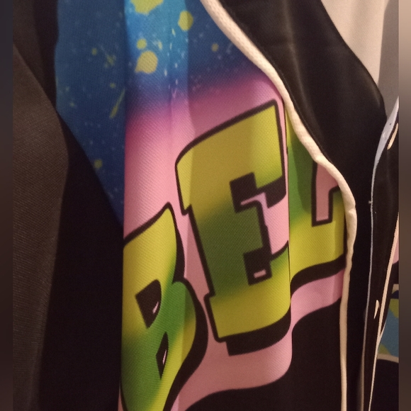 Bel Air Graffiti Stitched Baseball Camo Print Jersey - Picture 4 of 5